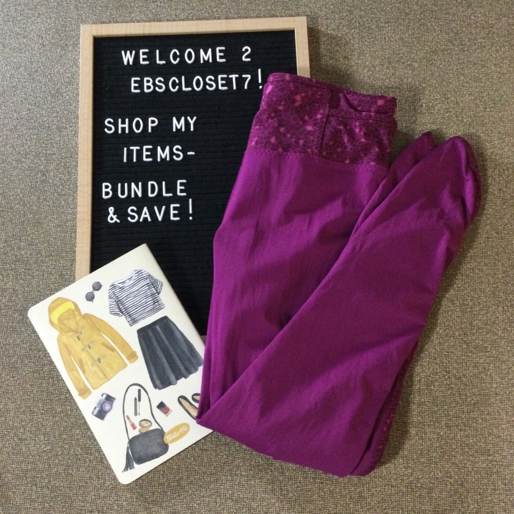 Lululemon Regal Plum High Rise Leggings - Size 6 Real Quick Tight